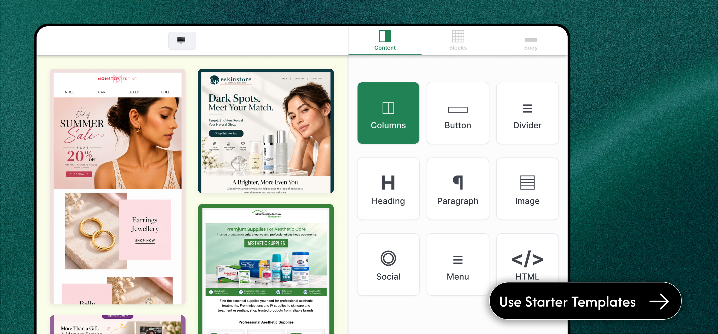 Campaigns built in minutes, not days