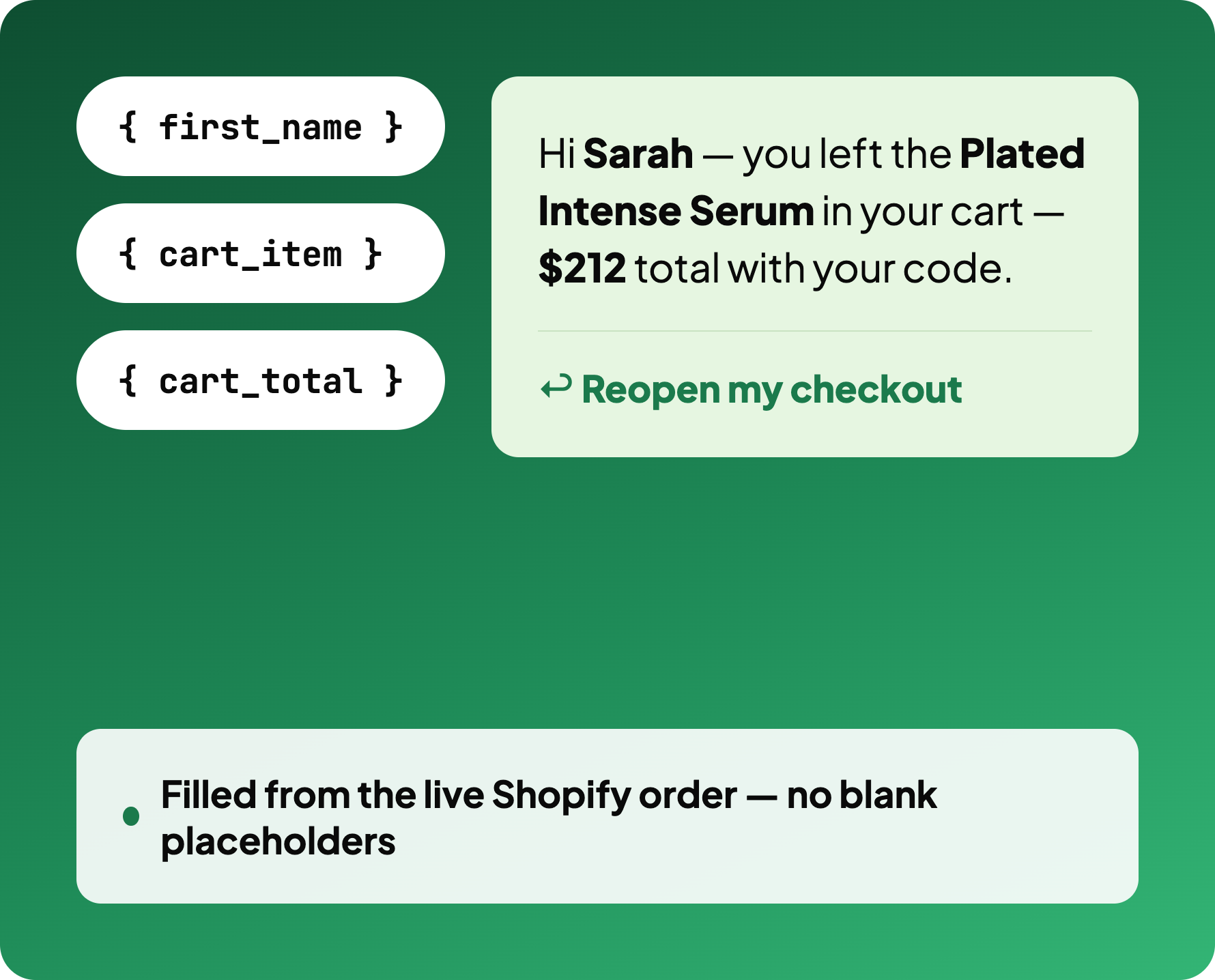 WhatsApp automation tied to live Shopify orders