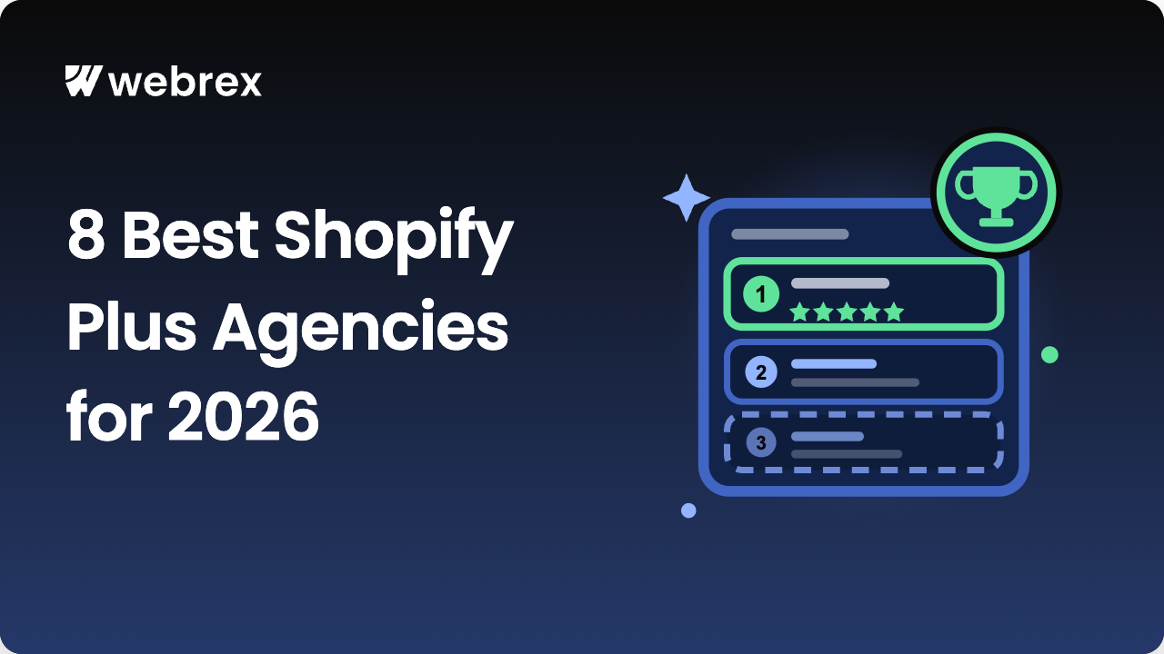 Comparison of the 8 best Shopify Plus agencies for 2026, a Shopify Plus agency ranking across development, SEO, PPC and CRO