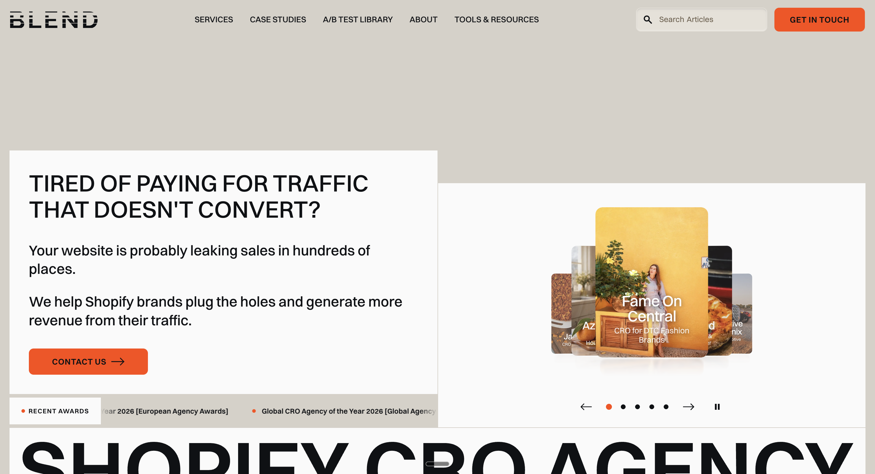 Blend Commerce, a UK Shopify Plus agency focused on conversion rate optimization