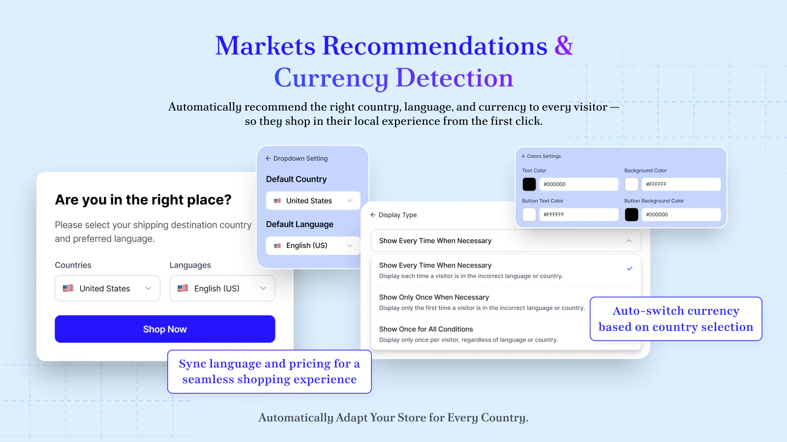Connect multiple stores by region