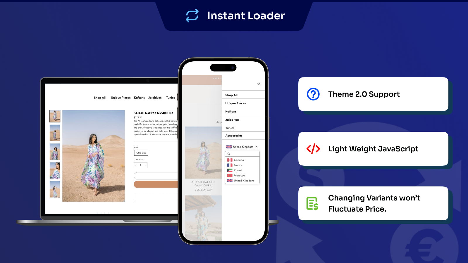 Instant Loader Performance - Lightning-fast currency conversion with smooth loading transitions and optimal user experience