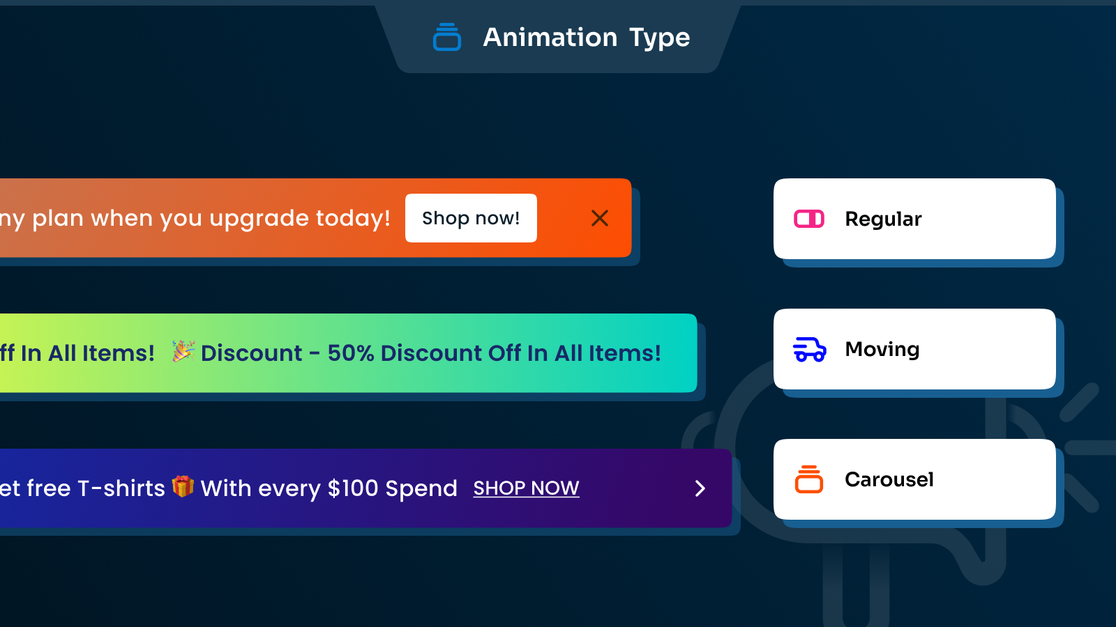 Multiple Bars & Slides - Set multiple bars and slides for different campaigns