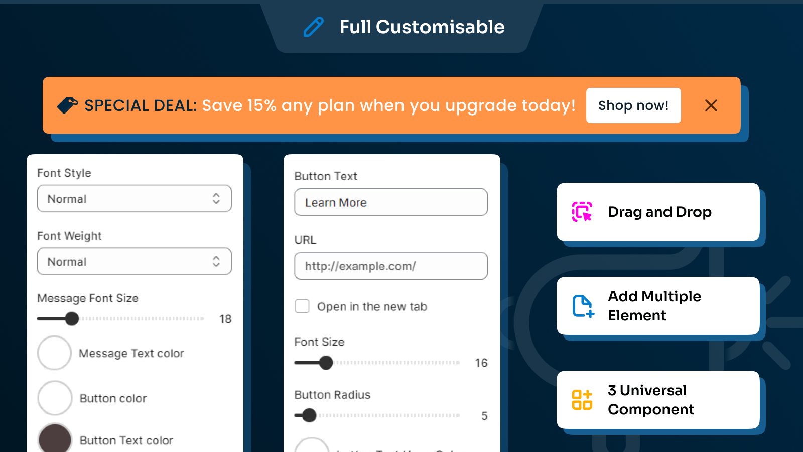 Countdown Bars - Create multiple countdown bars for sales events
