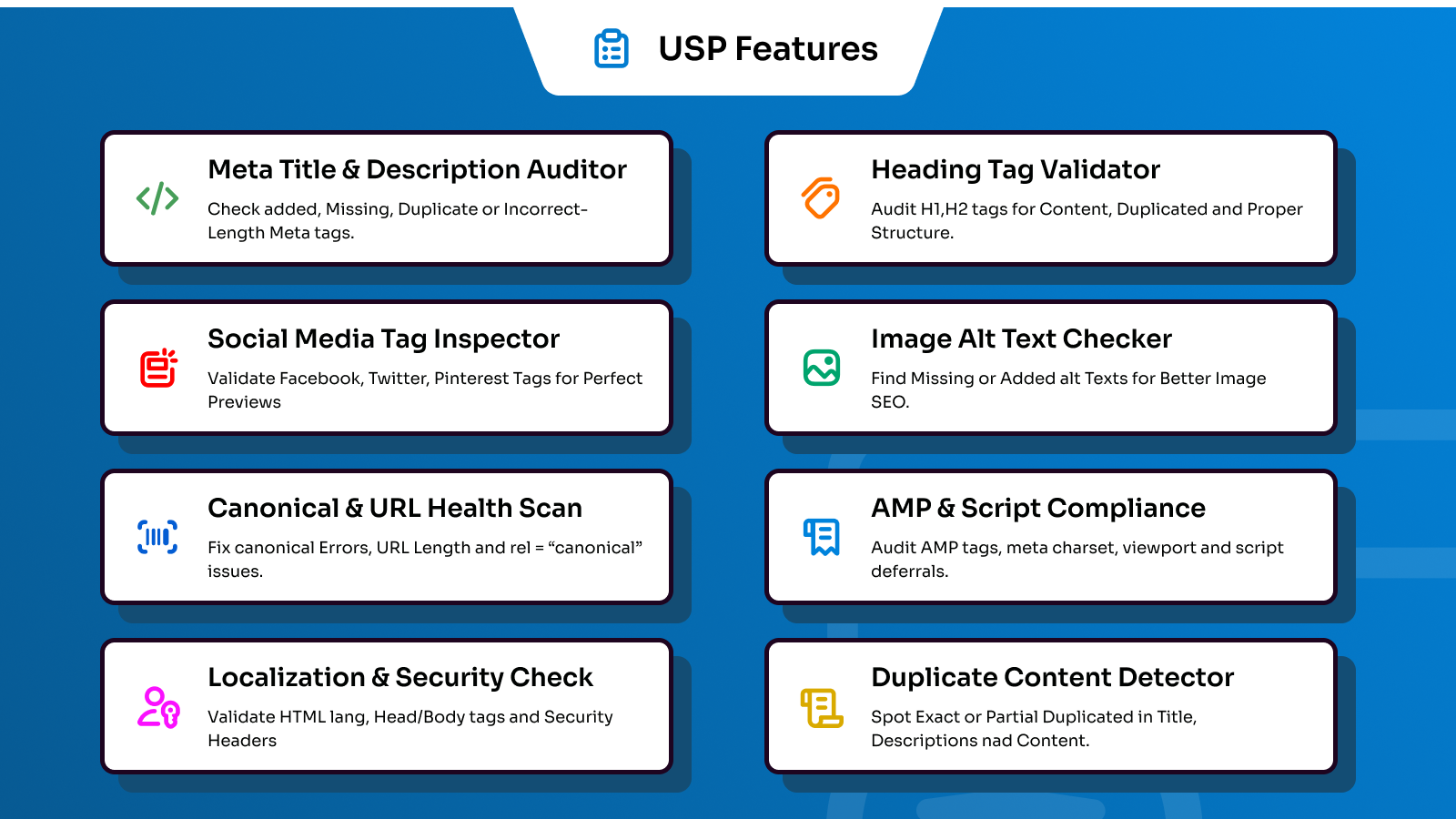 Technical SEO Dashboard - All in one technical SEO app overview
