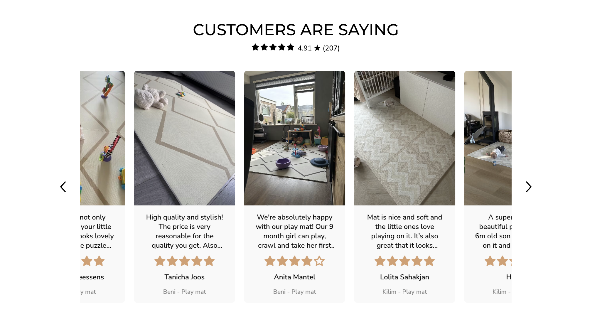 Customer Reviews - Social Proof Section