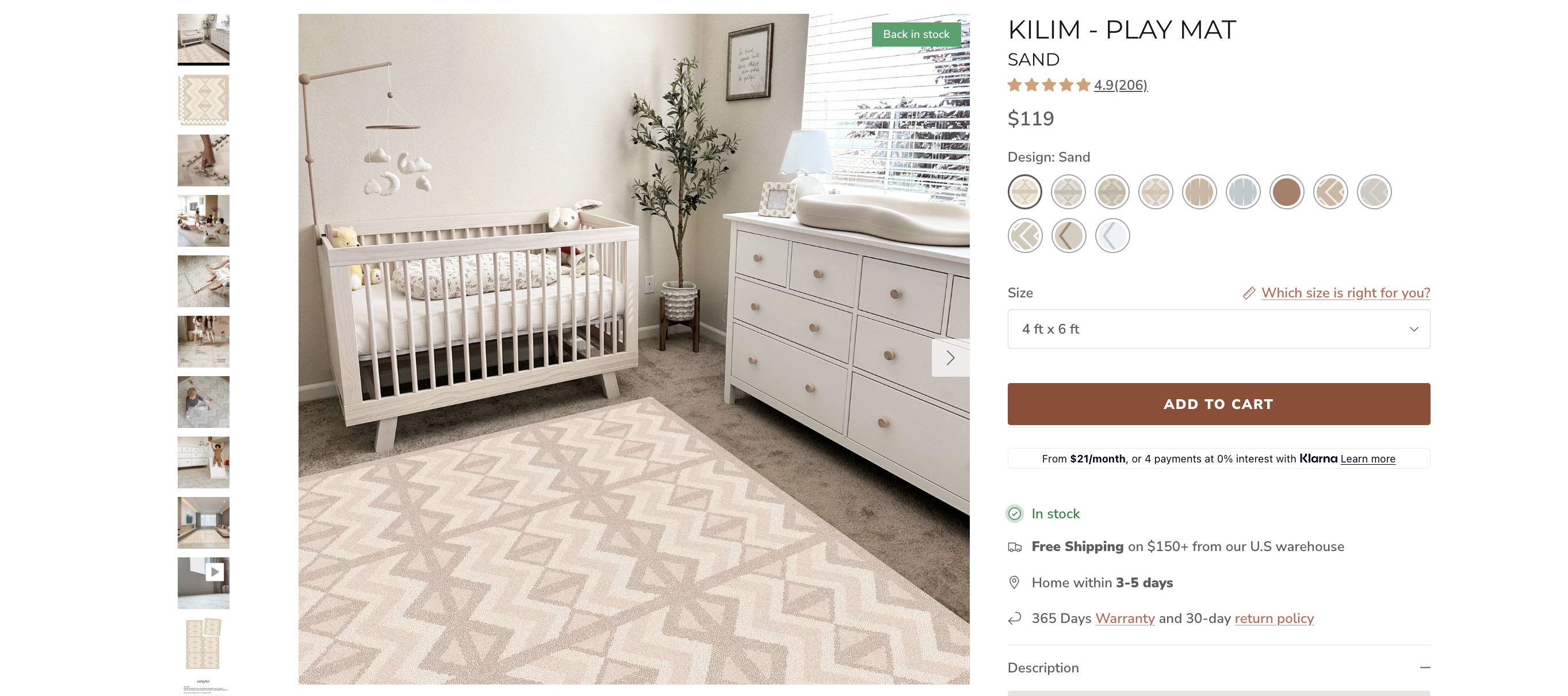 Product Page Desktop - Before Optimisation