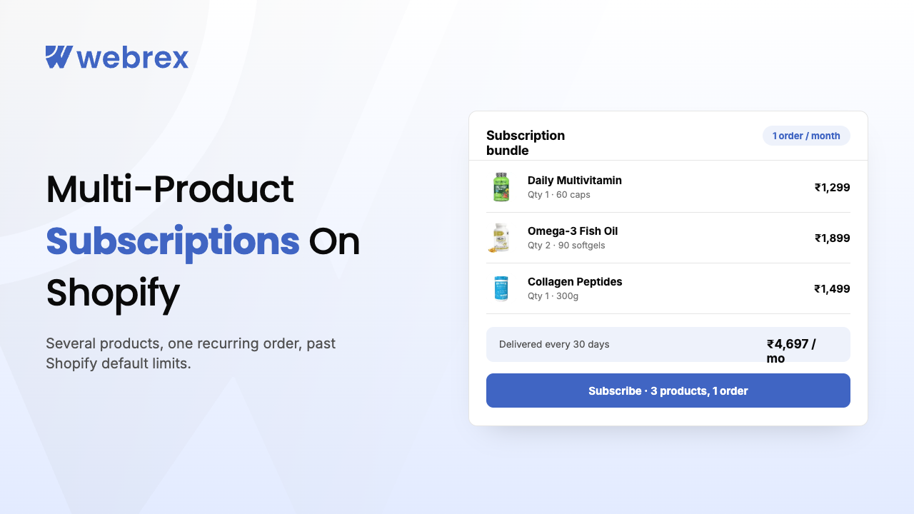 Shopify Multi-Product Subscription Setup — Hero Life Care Case Study
