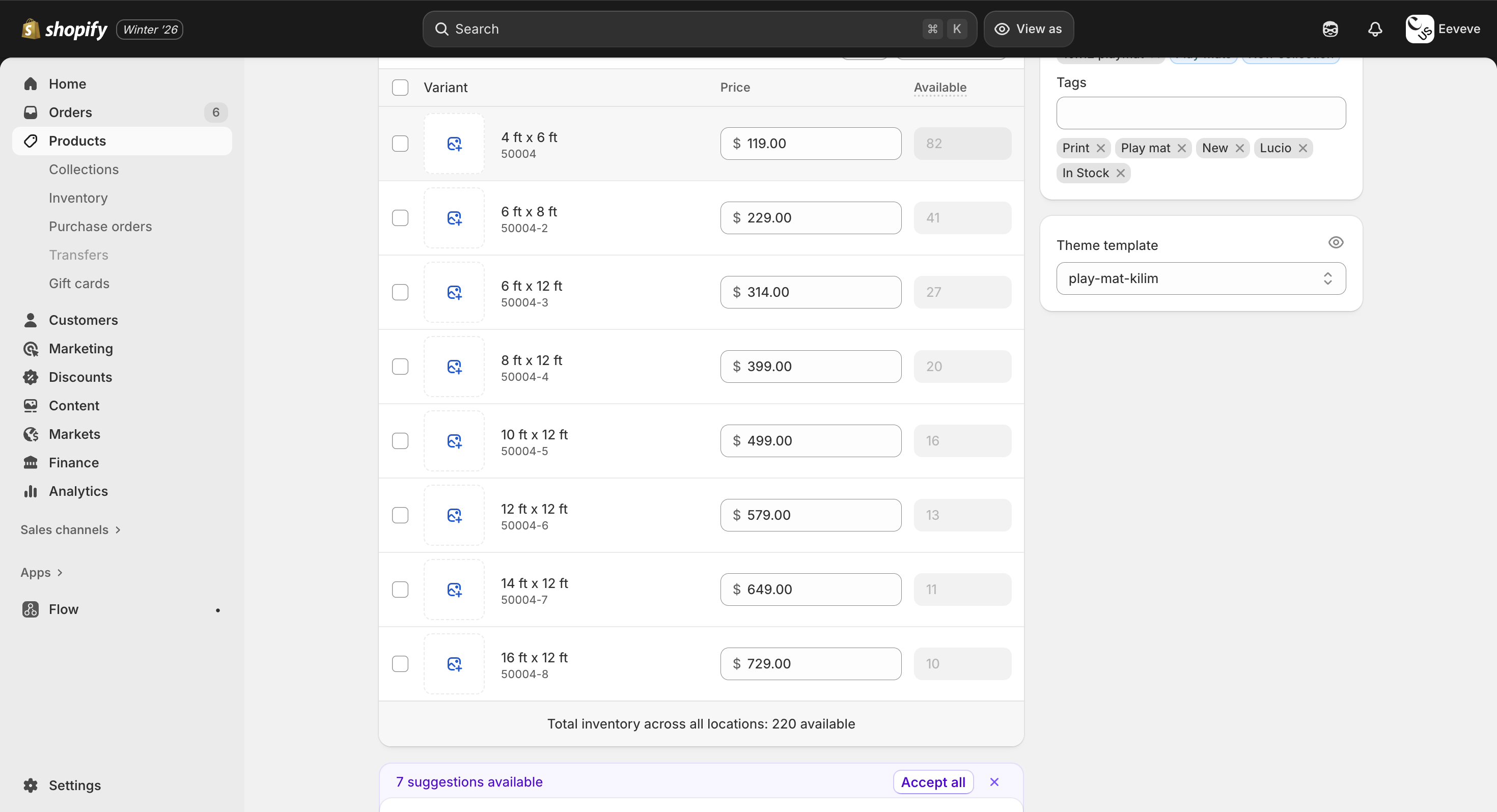 Shopify Flow Admin API inventoryAdjustQuantities mutation
