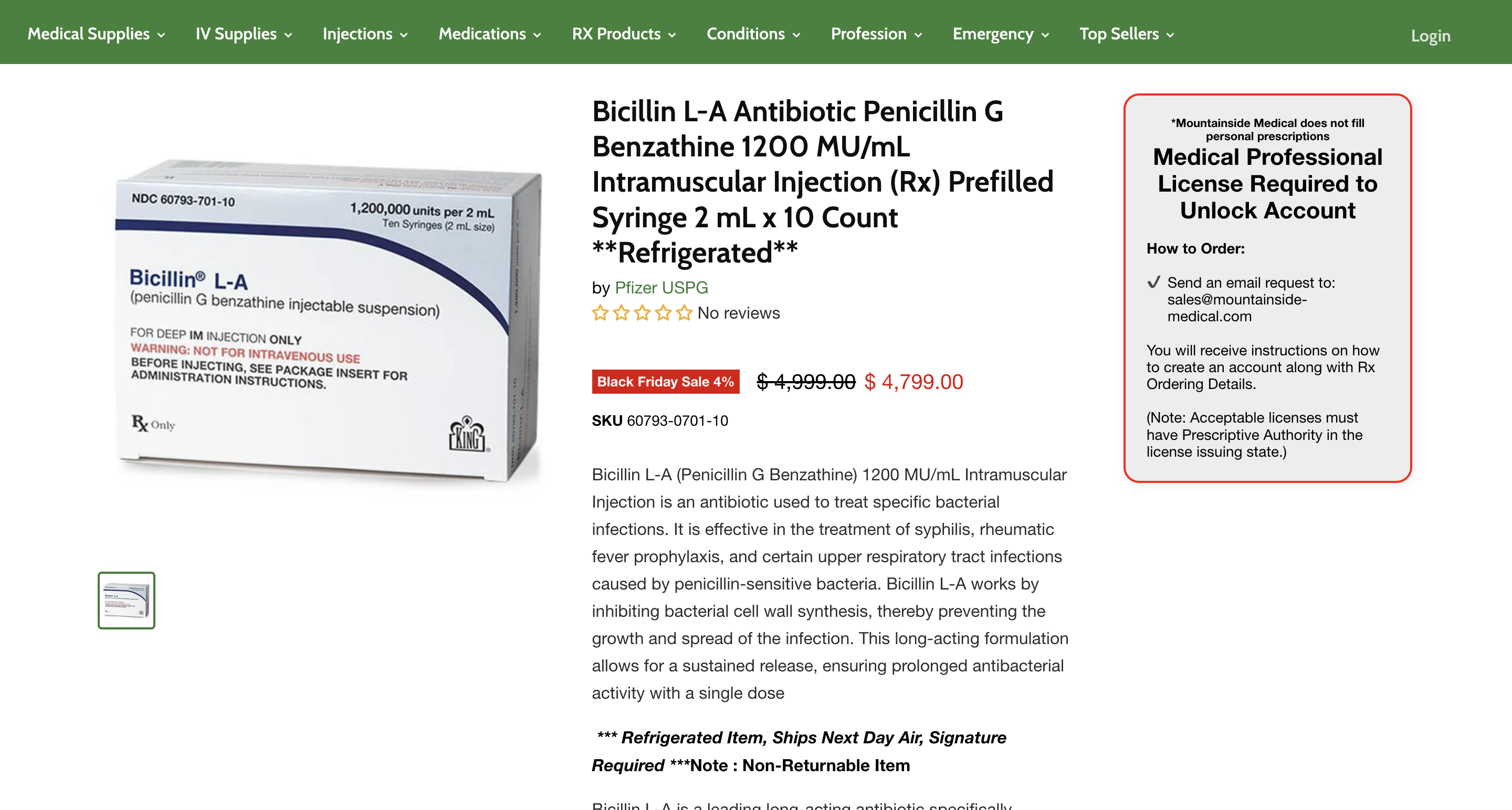 RX Product Page with License Gate & Discount